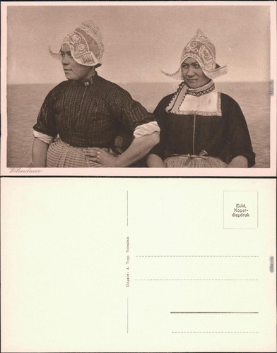 Cartolina edam volendam donne - edam-volendam,