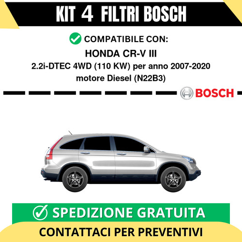 Kit bosch filtri tagliando - bosch,
