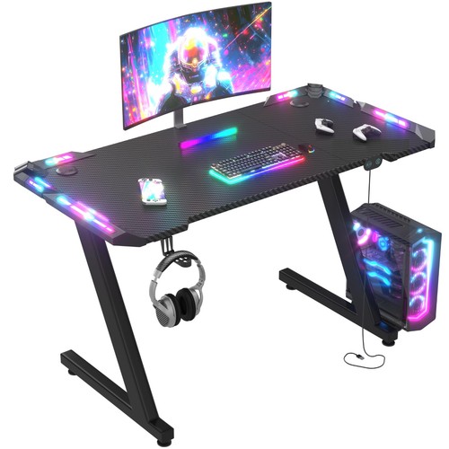 Scrivania gaming led - 120x60, cm