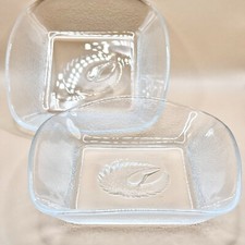 Set 4 piatti in vetro vintage