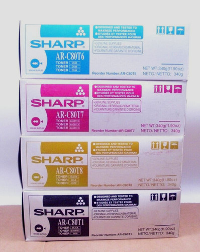 Sharp set toner ar c80t6 - set, 4