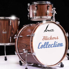 Sonor Vintage Repro Logo collection. Adhesive Black Vinyl Sticker Decal