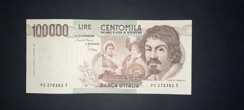 100000 lire caravaggio - , 1°