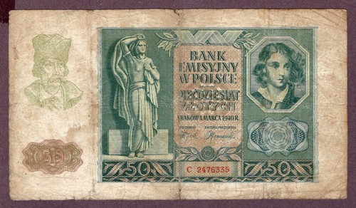 Banconota polonia zlotych - polonia,