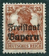 BAVARIA 1919 35pf cioccolato