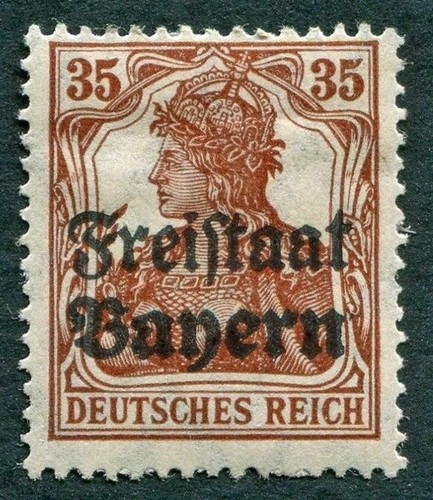 Bavaria 1919 35pf cioccolato - bavaria,
