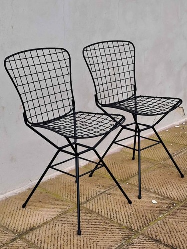 Anni set 2 sedie metallo - -,