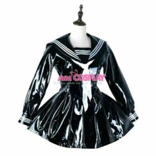 Abito uniforme scuola giapponese PVC pesante incrociato comò su misura {p]