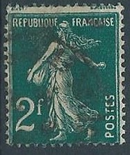 1927-31 FRANCIA USATO SEMINATRICE FONDO UNITO 2 F VARIETà - EDF192