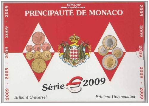 Monaco divisionale euro - euro, 2009