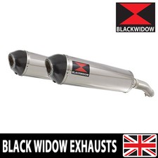 Silenziatore scarico Yamaha FJR1300 2006-2020 400mm estremità ovale lattine 400ST