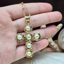 Collana Croce Argento 925 Oro