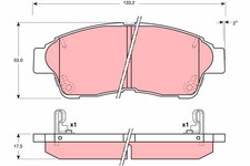 TRW Pastiglie Freno GDB3207