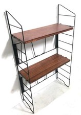 LIBRERIA MODULARE A MURO ANNI 60 VINTAGE MODERNARIATO INTERNI DESIGN FORNITURE 