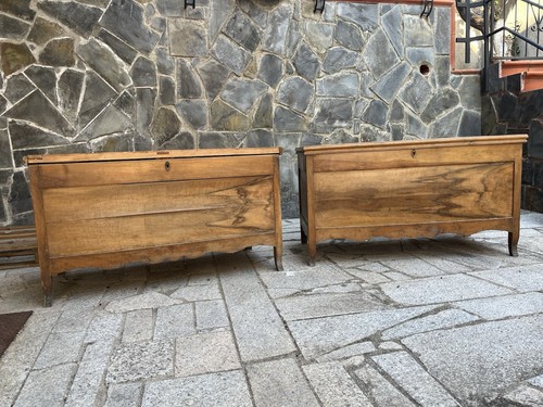 Coppia cassapanche antiche - coppia,