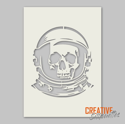 Stencil scheletro teschio - stencil,