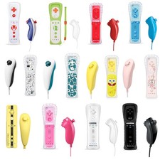 Telecomando 2 in 1 Motion Plus + Nunchuck per telecomando Ninetend Wii Wii U