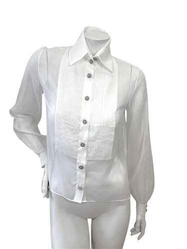 Camicia smoking chanel - smoking, bianca