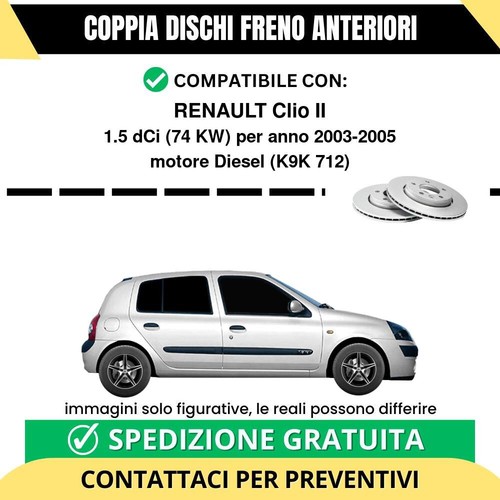 Coppia dischi freno anteriori - dischi,