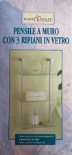 Pensile A Muro Con 3 Ripiani In Vetro