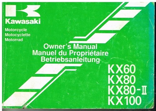 Kawasaki kx60 kx80 - kx80, kx80-ii