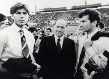 Foto vintage Calcio, Milan, Berlusconi, Boban, Savicevic, 1993 stampa 24 x 18cm
