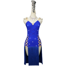 Summer Blue Latin Dance Dress
