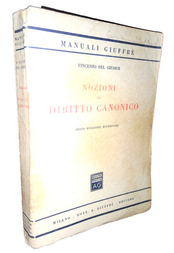 Del giudice diritto canonico - del,