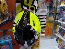 CASCO RAPTOR GIALLO FLUO Bici Bicicletta Diametro Testa 52-56 Cm