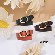 Cintura Cinta Donna VERA PELLE Cinta Artigianale Classica Fibbia Rotonda da 3cm