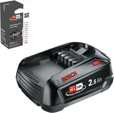 Bosch Battery Pack PBA 18V (batteria 2,5 Ah W-B, sistema 18 Volt
