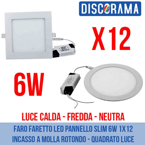 Faro faretto led pannello slim - led,