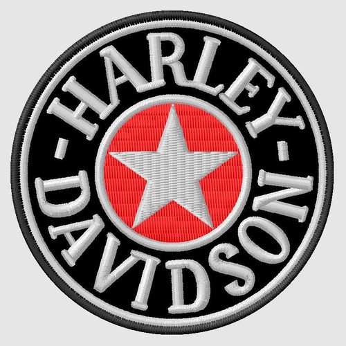 Harley davidson embroidered - davidson,