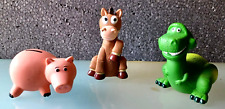 TOY STORY DISNEY LOTTO PERSONAGGI HAMM BULLSEYE E REX