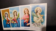 Lotto n°4 immaginette Santa Lucia bellissime materiale per amatori/collezionisti