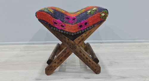 Sgabello vintage legno - in,