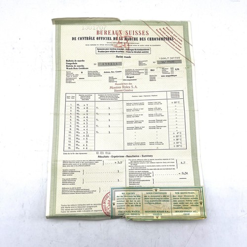 Certificato garanzia rolex - garanzia,