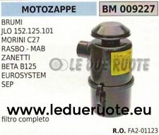 FA201123 FILTRO ARIA COMPLETO MOTOZAPPA BRUMI MORINI C27 BETA B125 EUROSYSTEM
