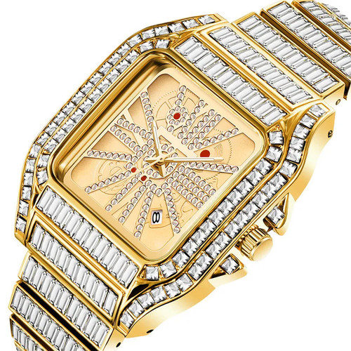 Orologio uomo hip hop lusso - hip,