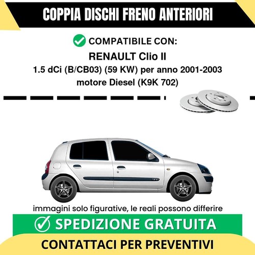 Coppia dischi freno anteriori - dischi,