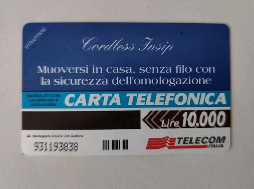 Scheda telefonica telecom lire - scheda,