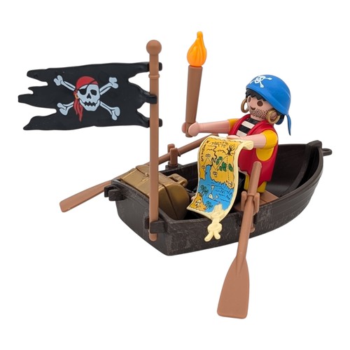 Playmobil figura pirata - , barca