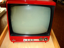 Televisore TV CGE elettrico Modernariato Rosso vintage anni '70