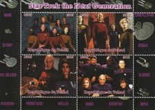 FOGLIO FRANCOBOLLI STAR TREK