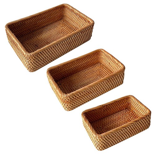 Cestino portaoggetti rattan - portaoggetti, in