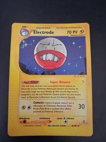 Lotto carte pokémon - lotto, electrode