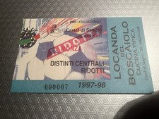 castel di sangro-monza 1997/98 biglietto/ticket calcio(inter,Roma,Milan,napoli)