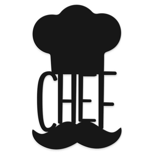 Scritta legno chef - in,