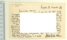 Matilde Serao RARA Cartolina postale viaggiata da Napoli a Terzigno - Il Giorno
