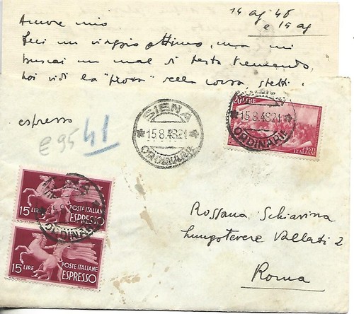 1948 20l risorgimento 15l - 1948, +15l